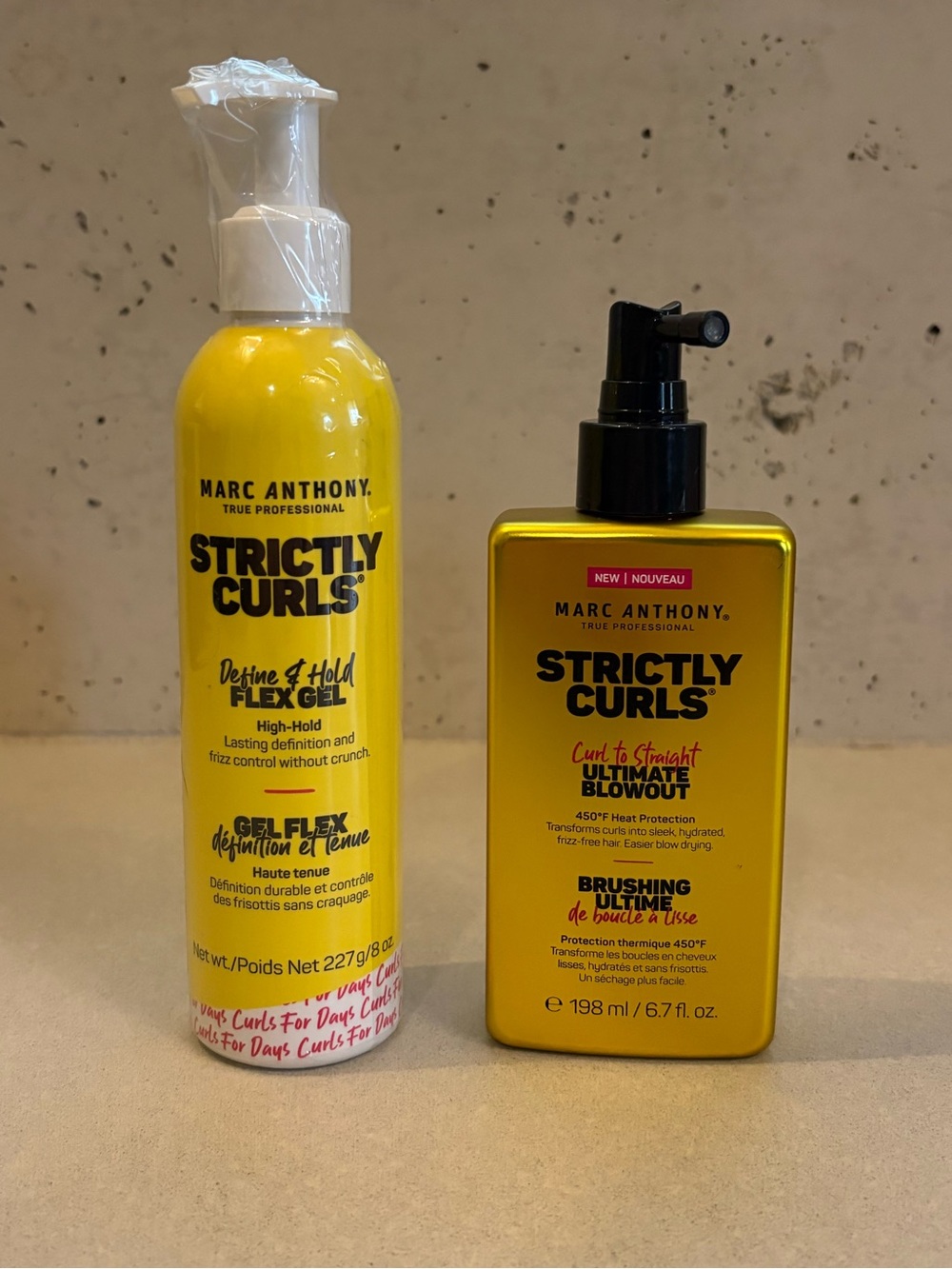 Marc Anthony Strictly Curls Yellow Defining Gel & Blowout Serum Set